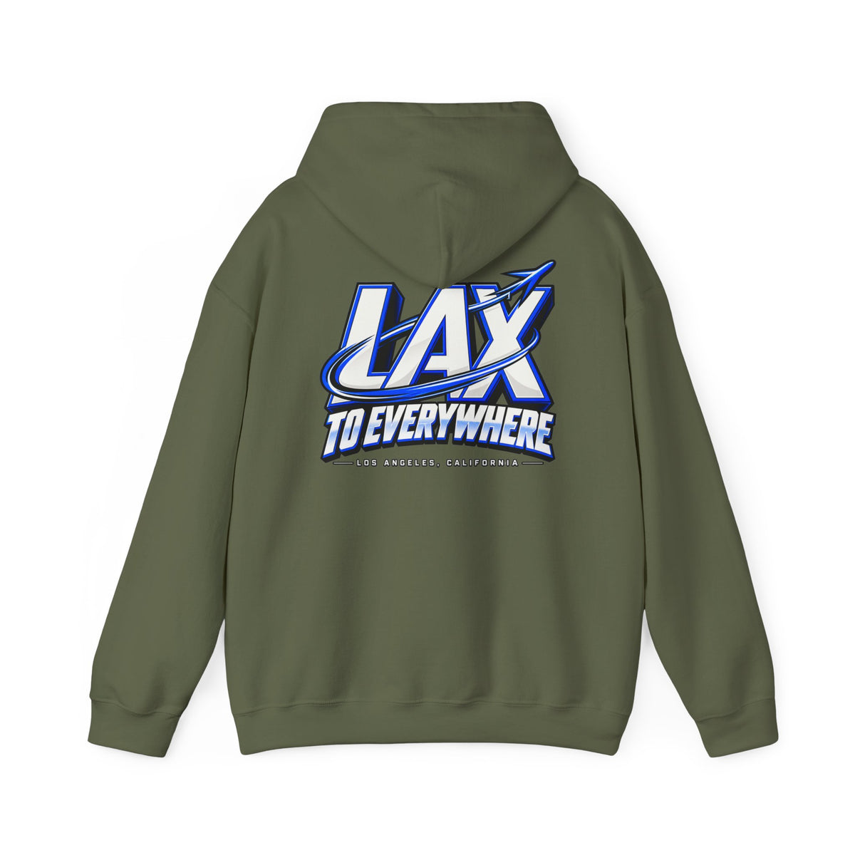 Lax To Everywhere Los Angeles Unisex Hoodie Graphic