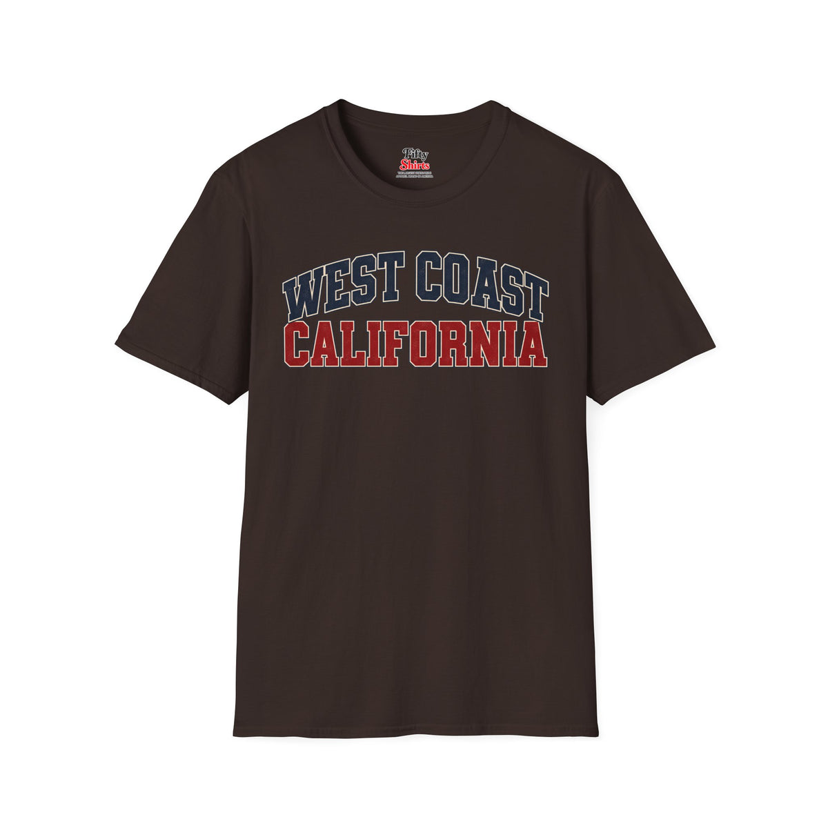 West Coast California Unisex Softstyle T Shirt State Name Graphic Tee