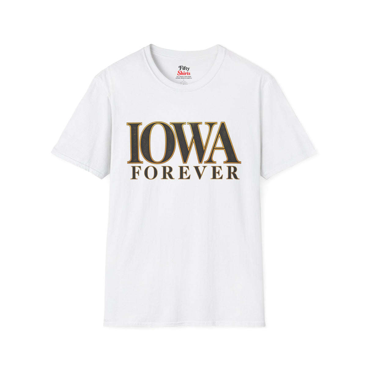 Iowa Forever Unisex Softstyle T Shirt State Name Graphic Tee