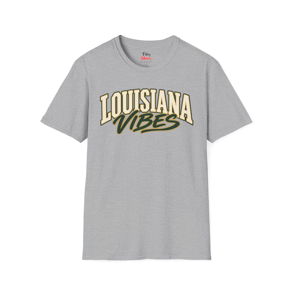 Louisiana Vibes Unisex Softstyle T Shirt State Name Graphic Tee