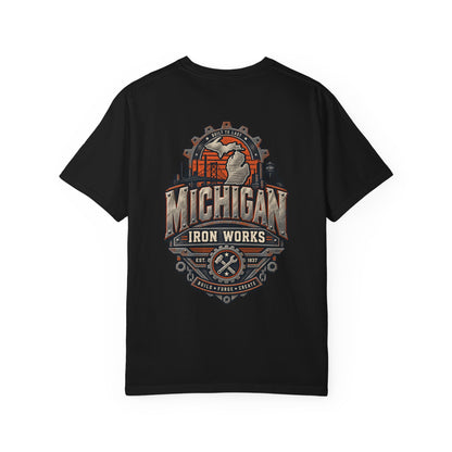 Michigan Iron Works Unisex Comfort Color 1717 Streetwear Graphic Tee