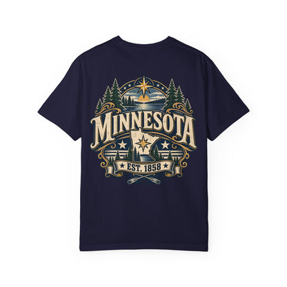 Minnesota Established 1858 Unisex Comfort Color 1717 Streetwear Graphic Tee