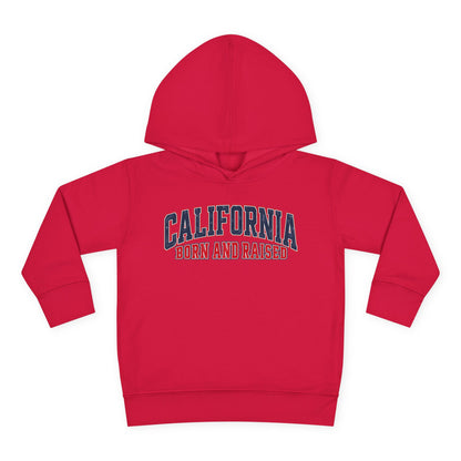 California Born and Raised Vintage Athletic Heritage Unisex Toddler Pullover Fleece Hoodie
