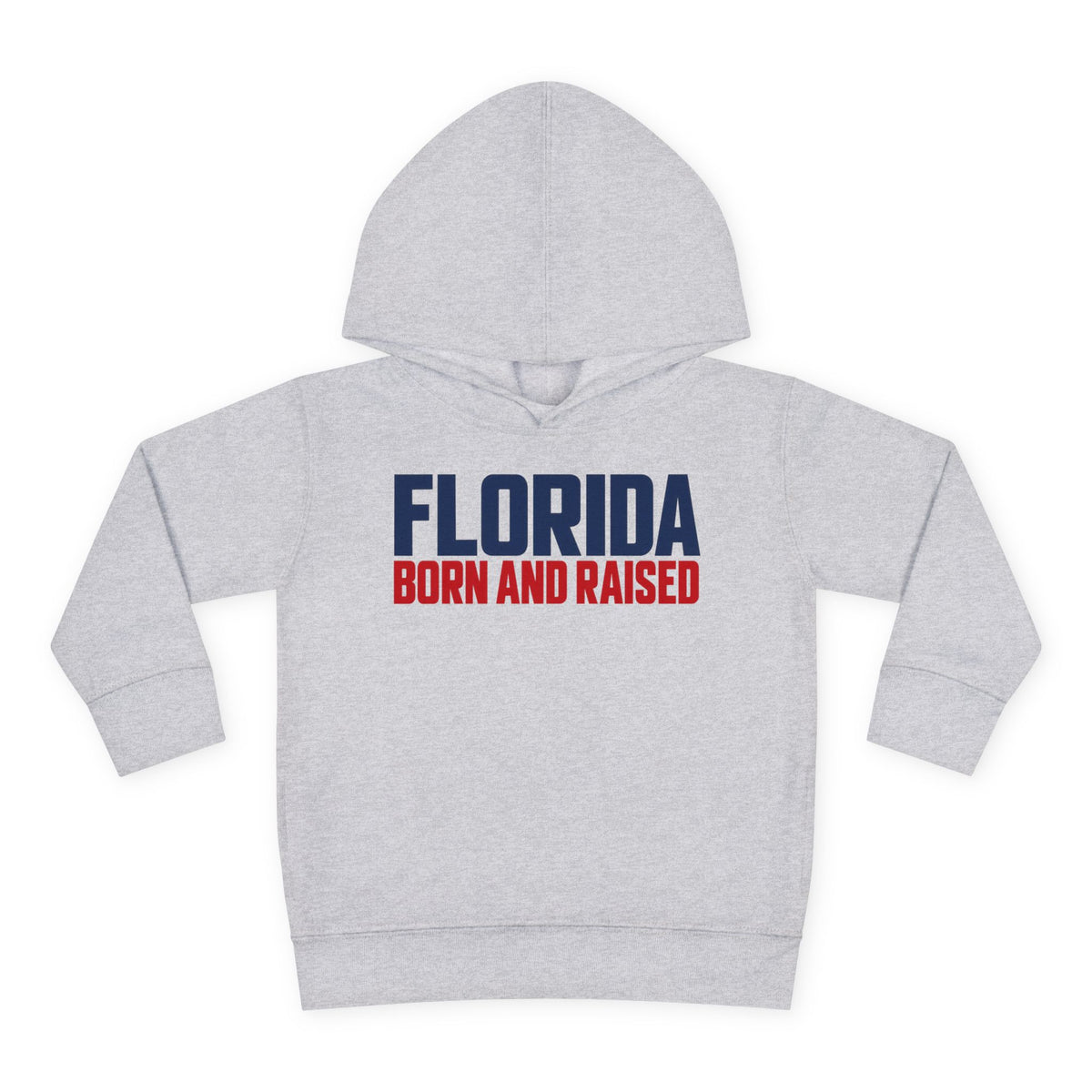 Florida Born and Raised Minimal Luxury Unisex Toddler Pullover Fleece Hoodie