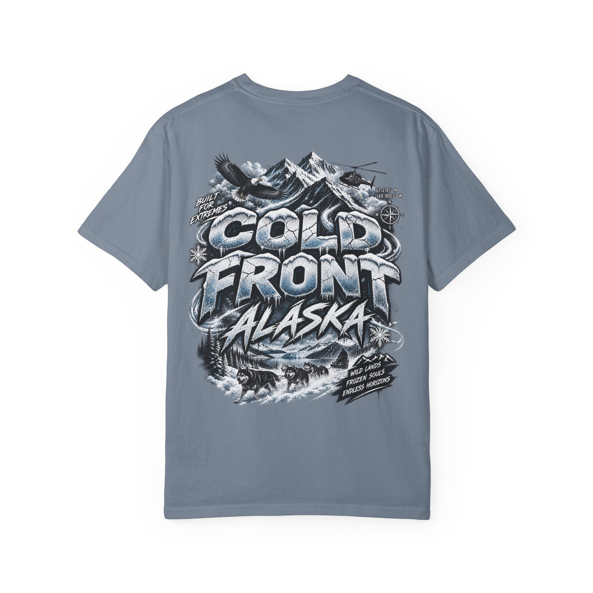 Alaska Cold Front  Unisex Comfort Color 1717 Streetwear Graphic Tee