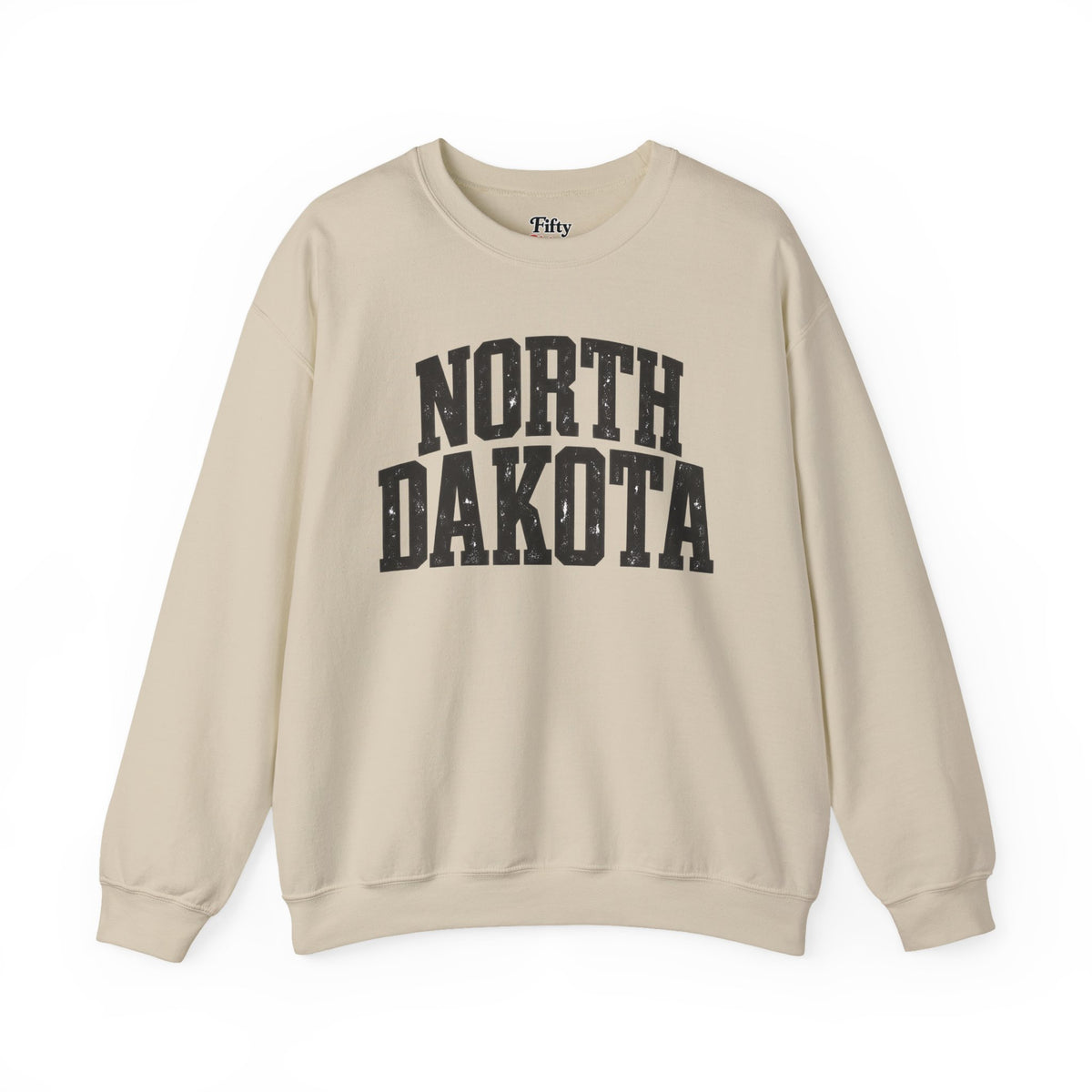 North Dakota Unisex Crewneck Sweatshirt State Name Graphic