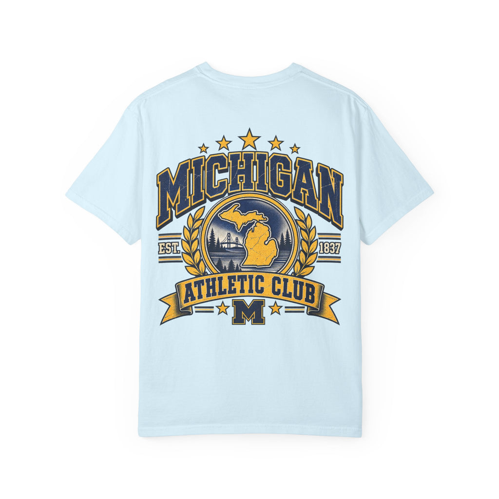 Michigan Athletic Club Unisex Comfort Color 1717 Streetwear Graphic Tee