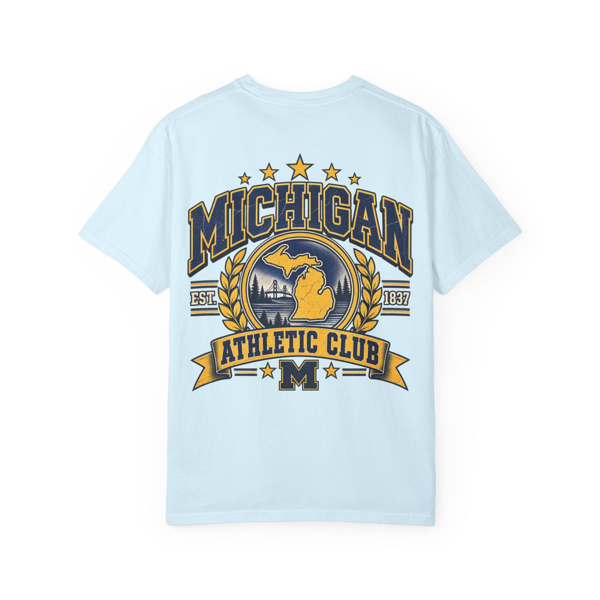Michigan Athletic Club Unisex Comfort Color 1717 Streetwear Graphic Tee