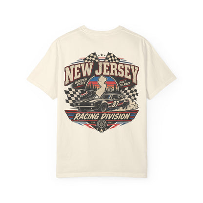 New Jersey Racing Division Unisex Comfort Color 1717 Streetwear Graphic Tee