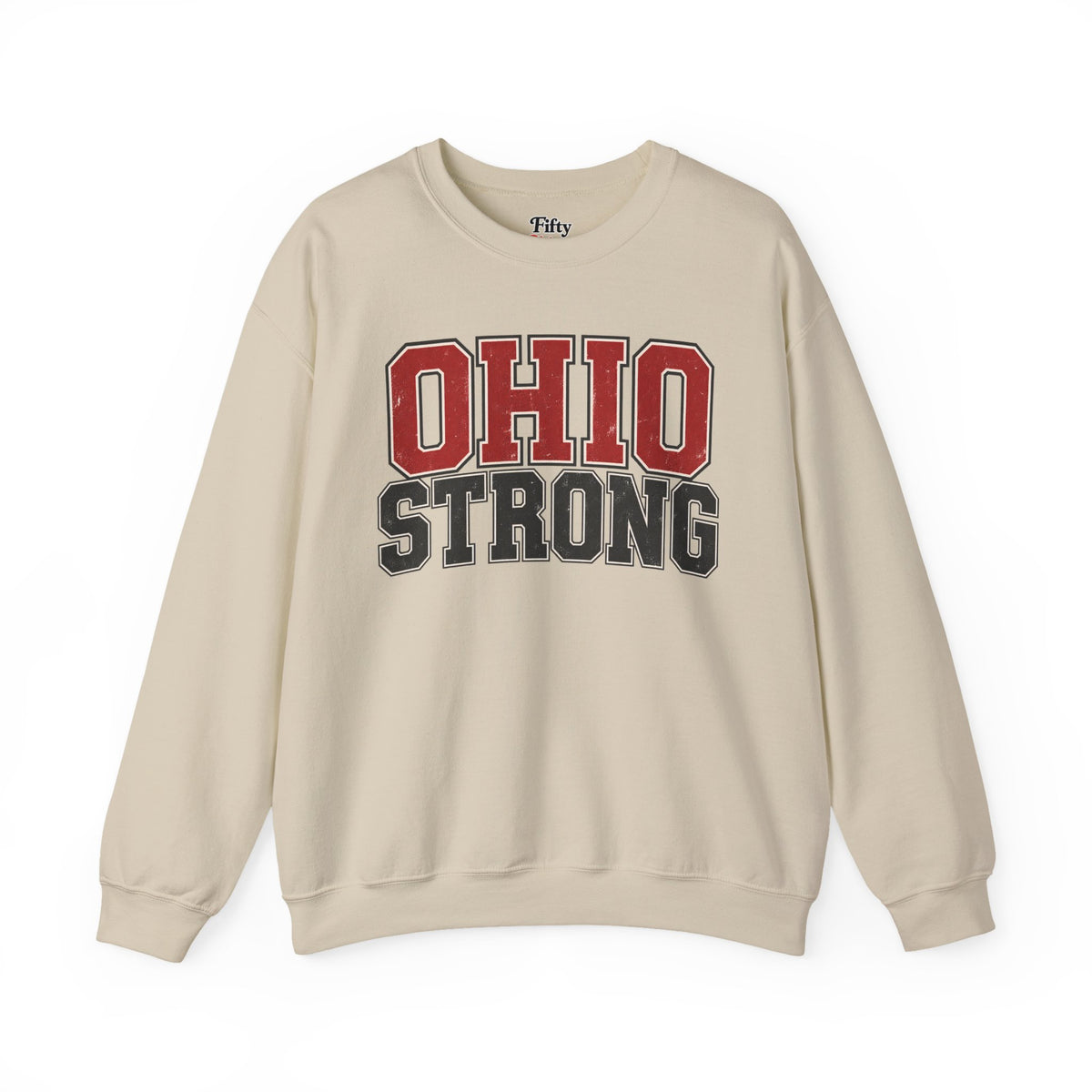 Ohio Strong Unisex Crewneck Sweatshirt State Name Graphic