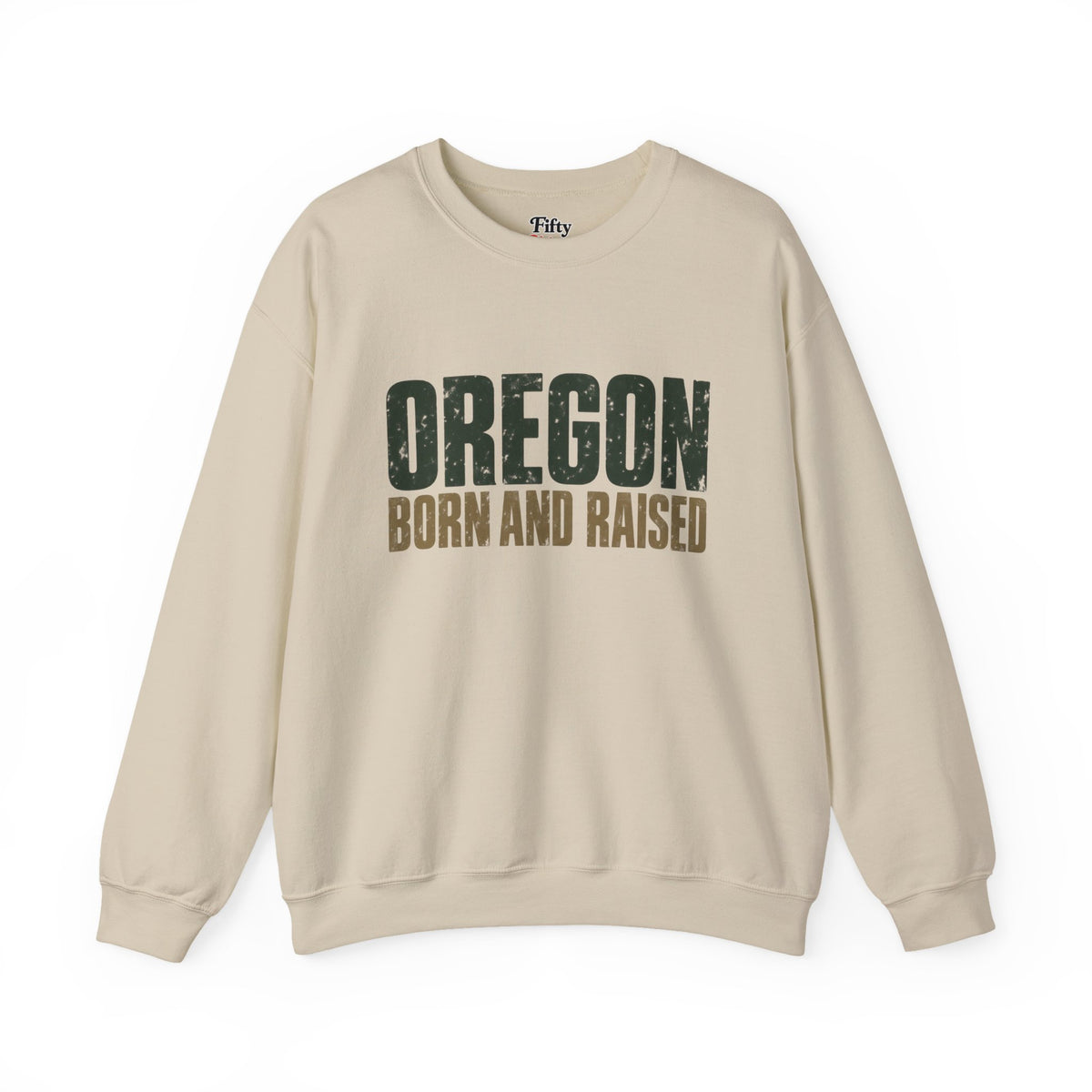 Oregon Born and Raised Minimal PNW Heritage Unisex Sweatshirt Graphic