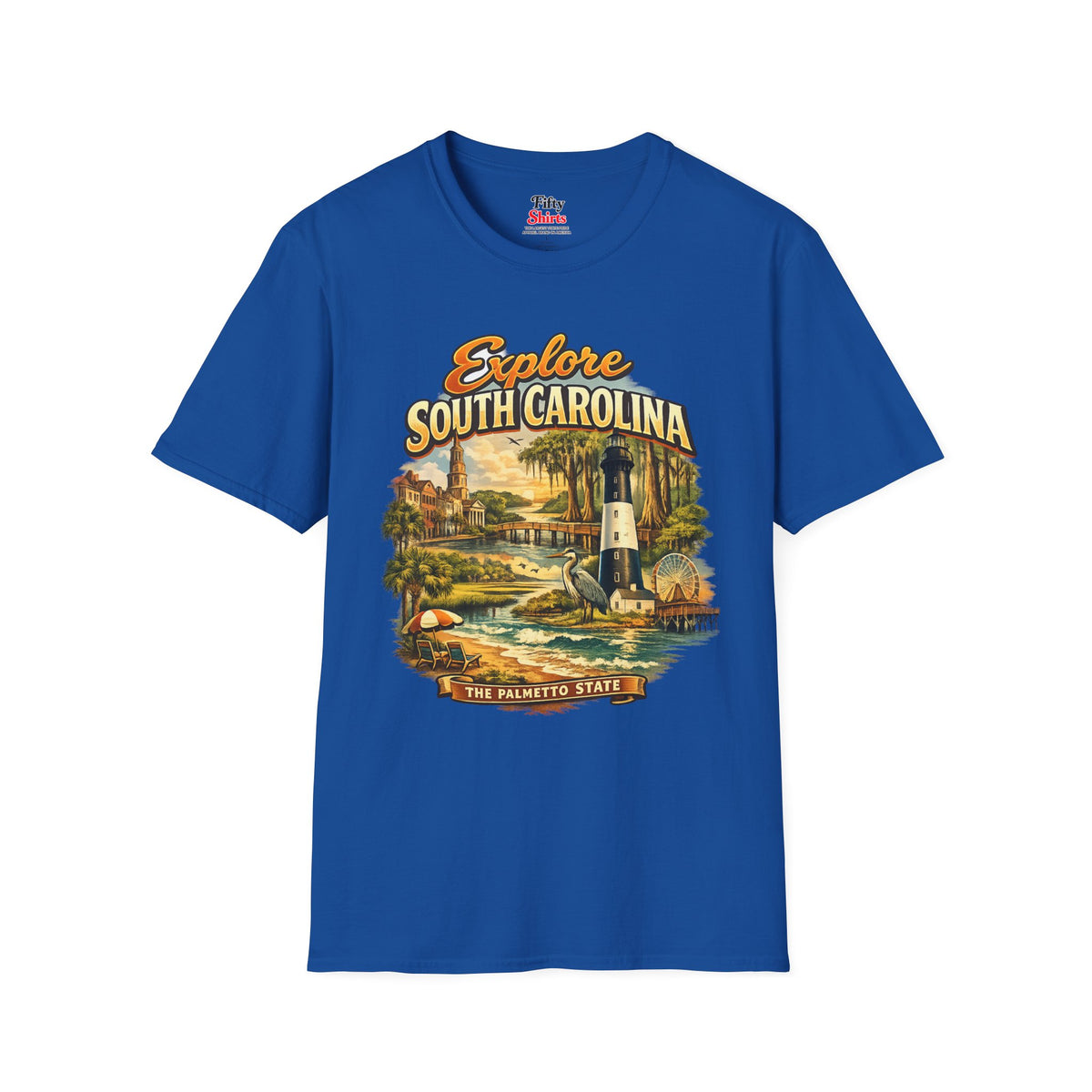 Explore South Carolina Unisex Softstyle T Shirt State Pride Graphic Tee Collections FS03