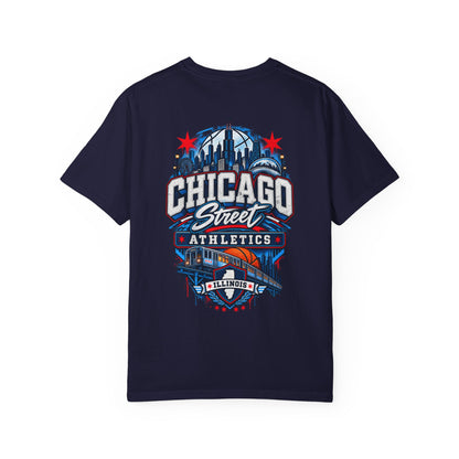 Chicago Illinois Street Athletics Unisex Comfort Color 1717 Streetwear Graphic Tee