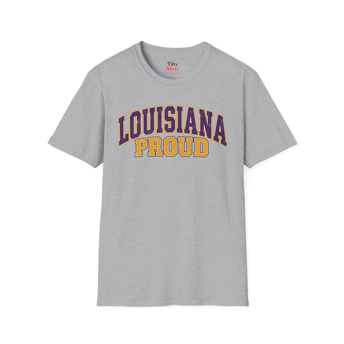 Louisiana Proud Unisex Softstyle T Shirt State Name Graphic Tee