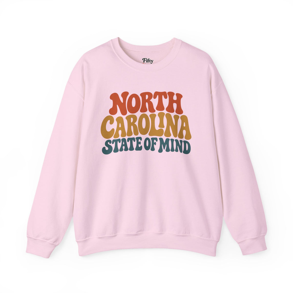 North Carolina State of Mind Unisex Crewneck Sweatshirt State Name Graphic