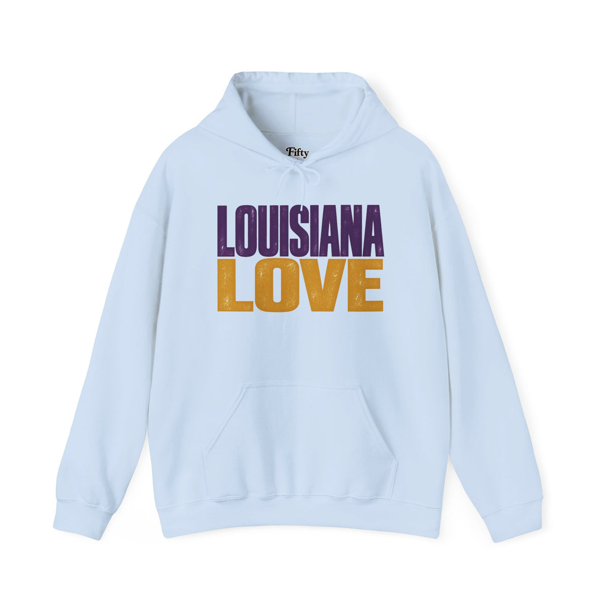 Louisiana Love Unisex Hoodie State Name Graphic