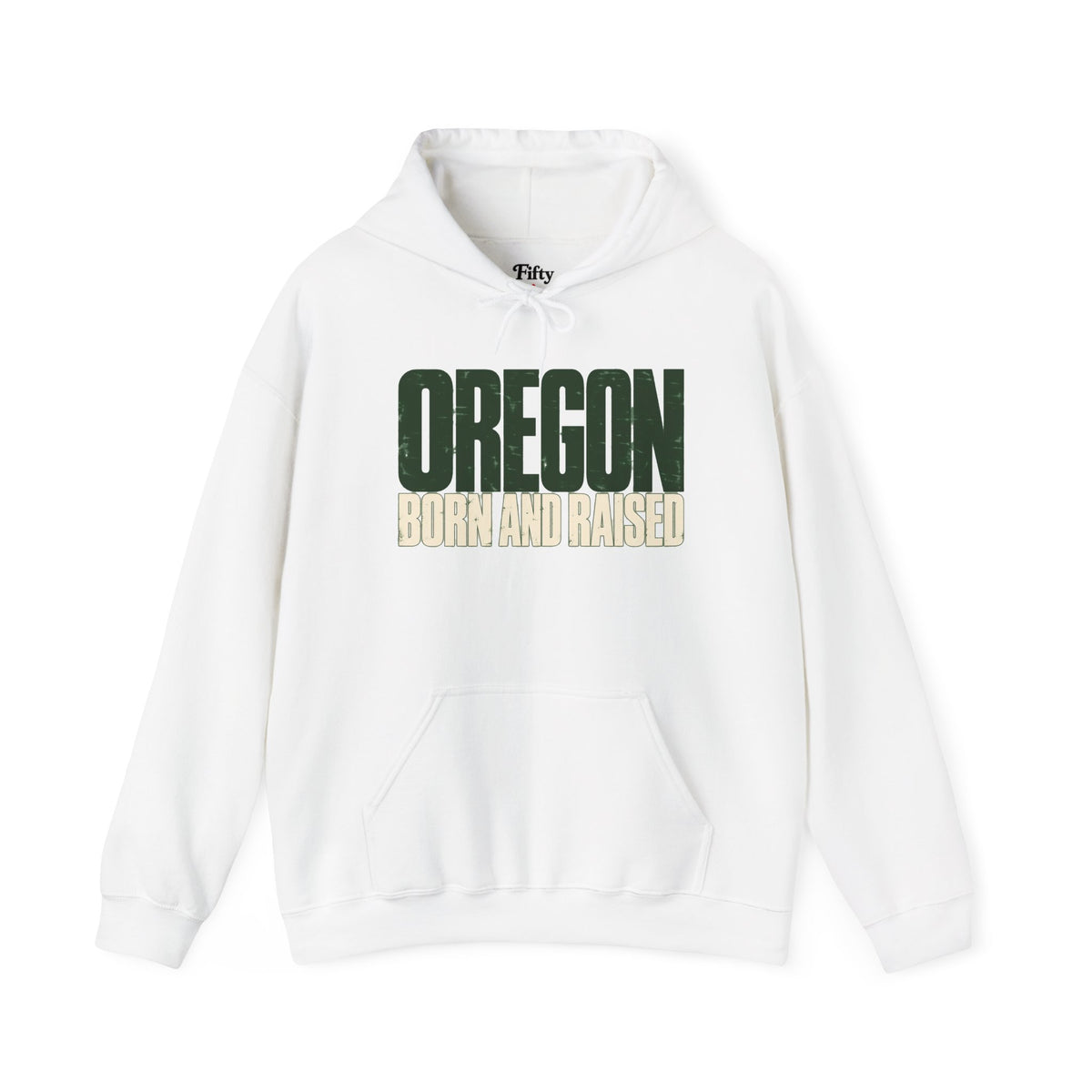 Oregon Born and Raised Streetwear Unisex Hoodie Graphic