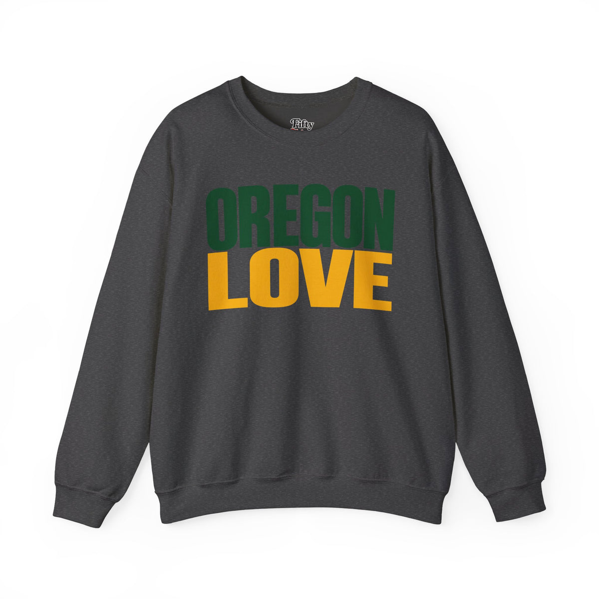 Oregon Love Unisex Crewneck Sweatshirt State Name Graphic