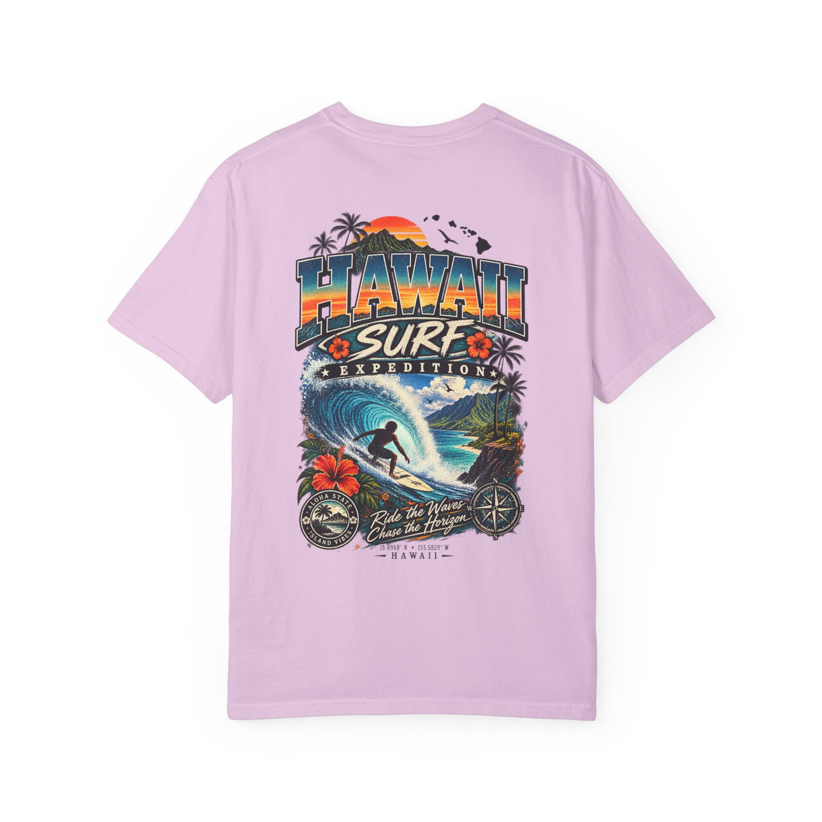 Hawaii Surf Expedition Unisex Comfort Color 1717 Streetwear Graphic Tee