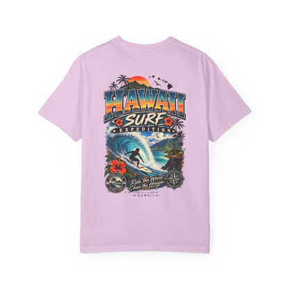 Hawaii Surf Expedition Unisex Comfort Color 1717 Streetwear Graphic Tee