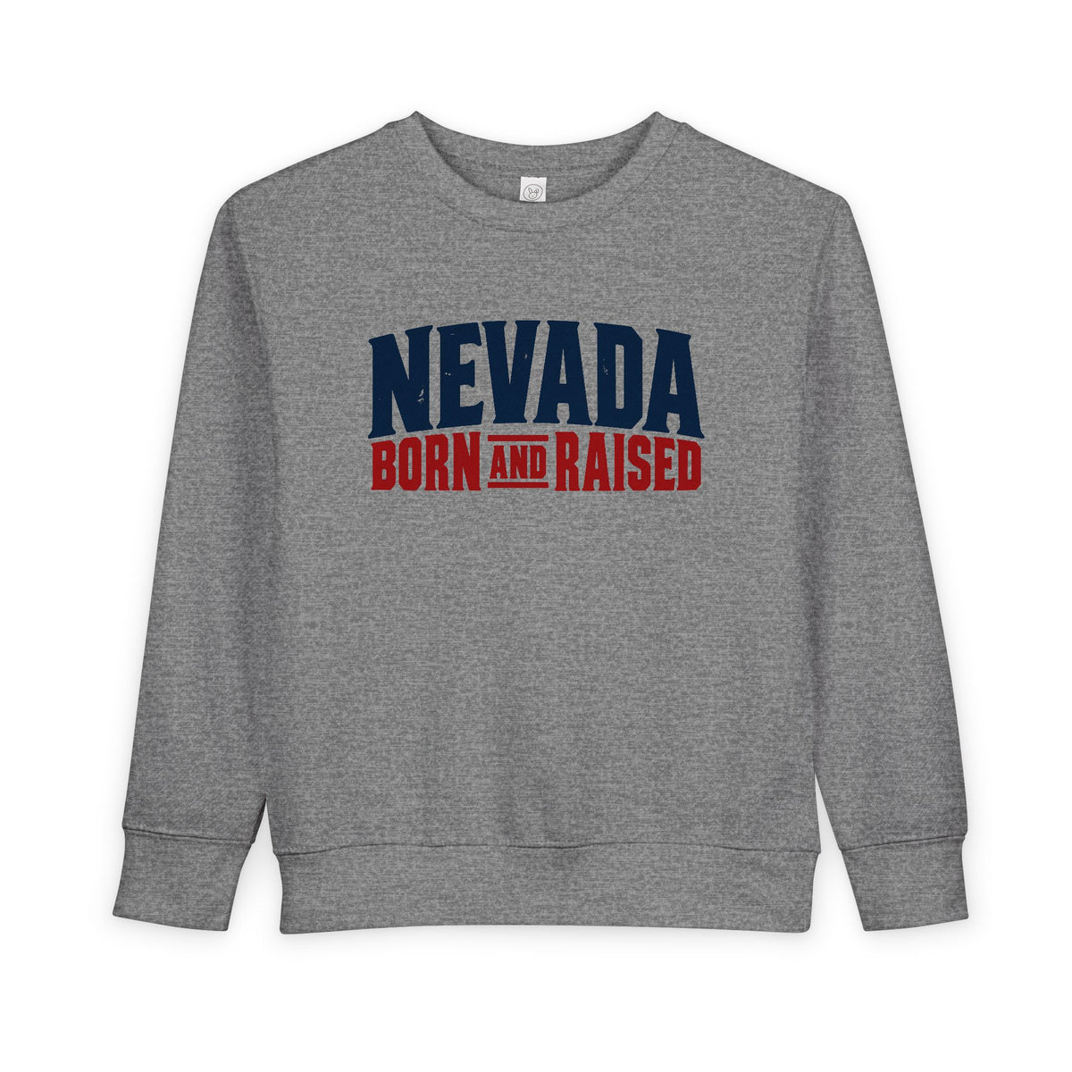 Nevada Born and Raised Modern Streetwear Unisex Toddler Sweatshirt