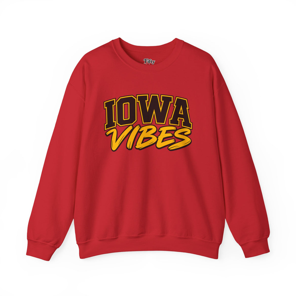 Iowa Vibes Unisex Crewneck Sweatshirt State Name Graphic