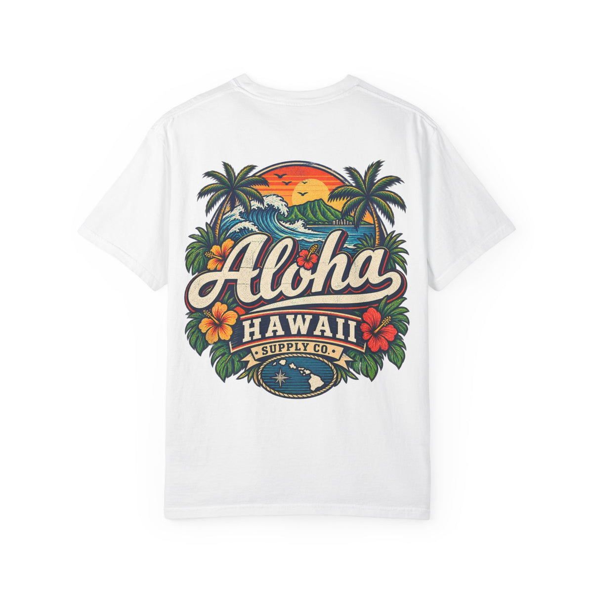 Hawaii Aloha Supply Co Unisex Comfort Color 1717 Streetwear Graphic Tee