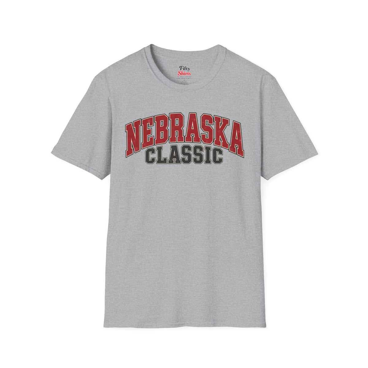 Nebraska Classic Unisex Softstyle T Shirt State Name Graphic Tee