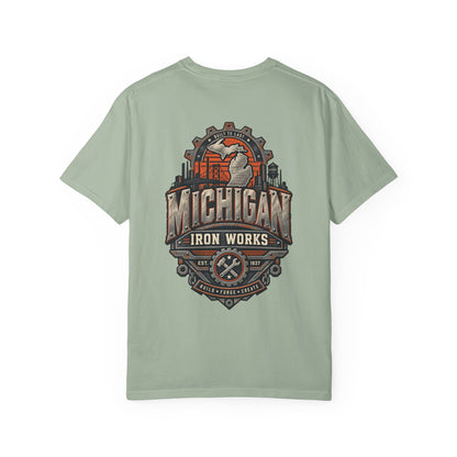 Michigan Iron Works Unisex Comfort Color 1717 Streetwear Graphic Tee