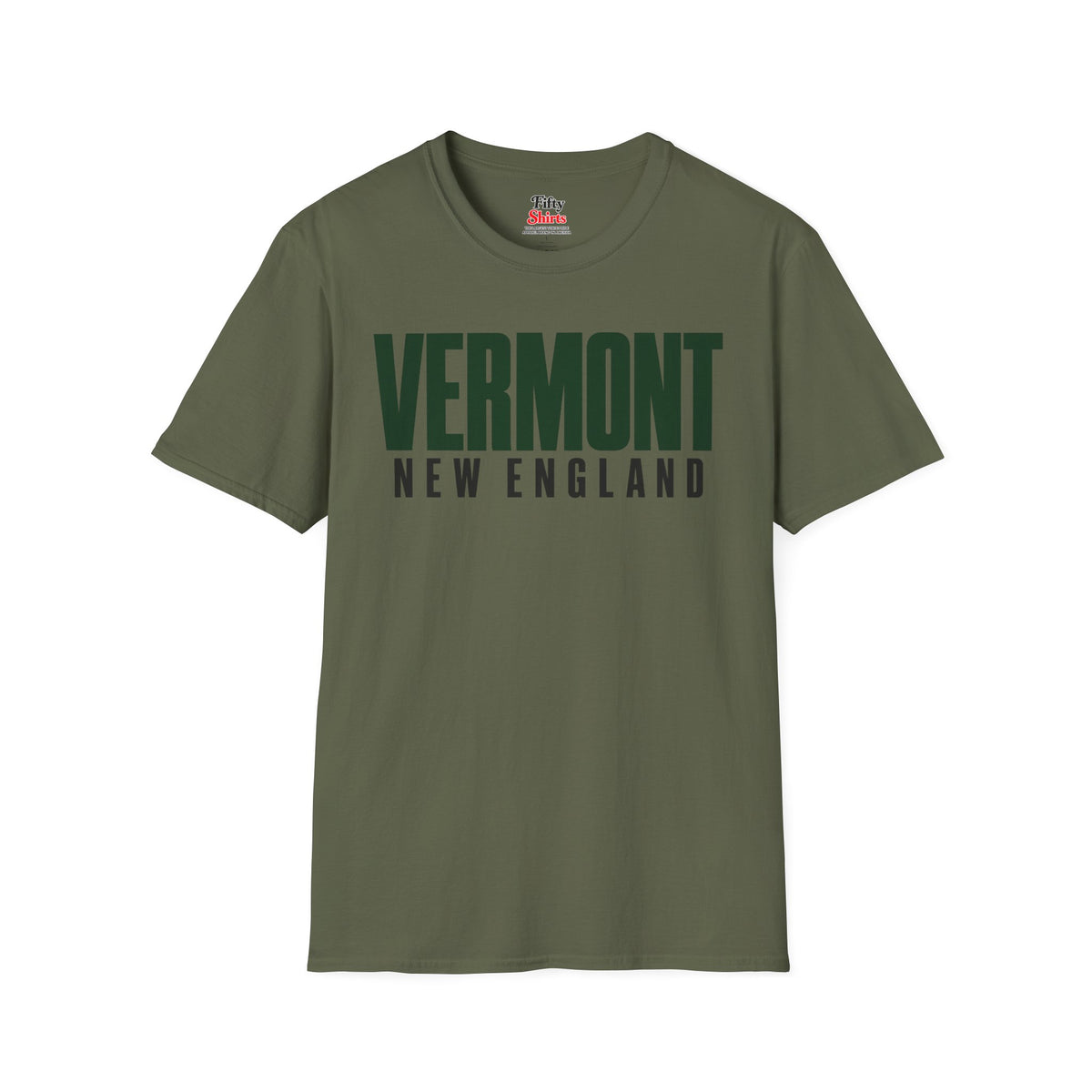 Vermont New England Unisex Softstyle T Shirt State Name Graphic Tee