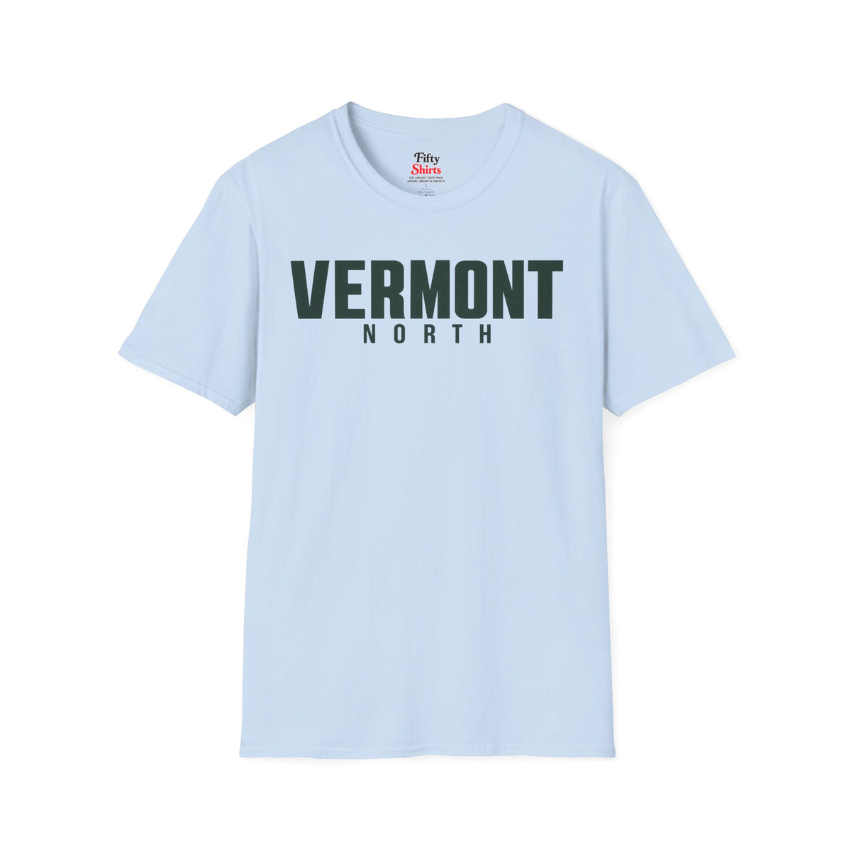 Vermont North Unisex Softstyle T Shirt State Name Graphic Tee
