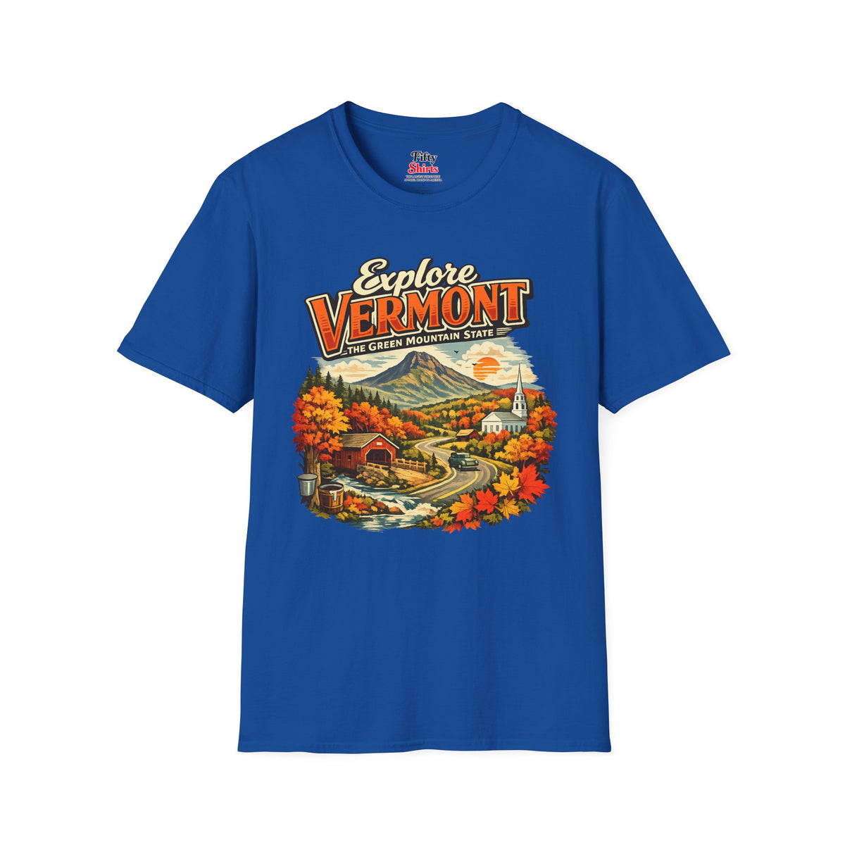 Explore Vermont Unisex Softstyle T Shirt State Pride Graphic Tee Collections FS03