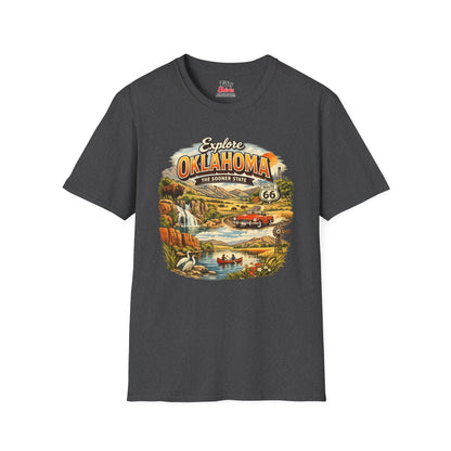 Explore Oklahoma Unisex Softstyle T Shirt State Pride Graphic Tee Collections FS03