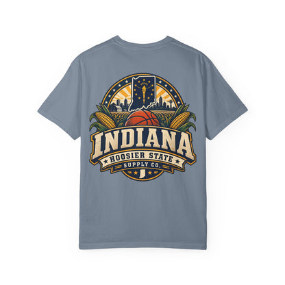 Indiana Hoosier State Supply Co. Unisex Comfort Color 1717 Streetwear Graphic Tee