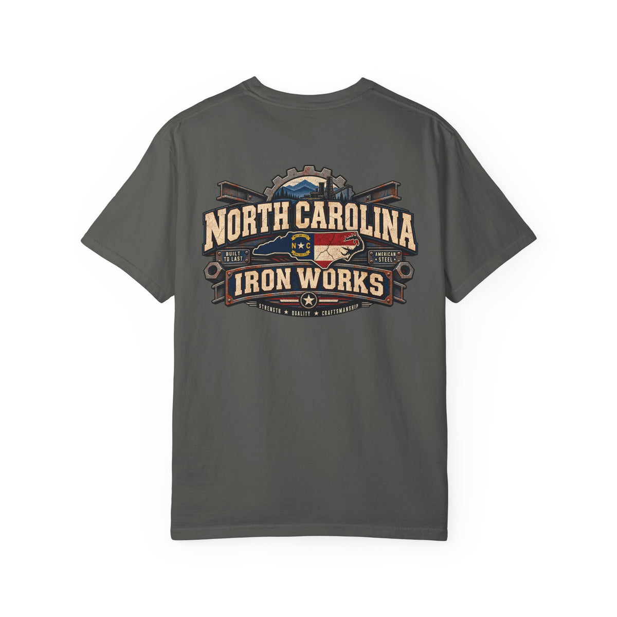 North Carolina Iron Works Unisex Comfort Color 1717 Streetwear Graphic Tee