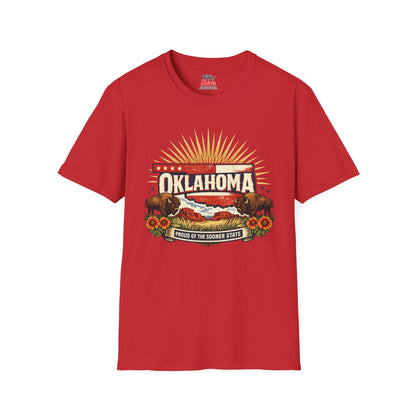 Oklahoma State Pride Unisex Softstyle T Shirt State Pride Graphic Tee Collections FS03