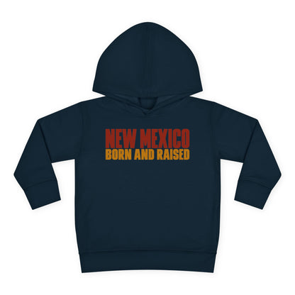 New Mexico Born and Raised Minimal Vintage Unisex Toddler Pullover Fleece Hoodie