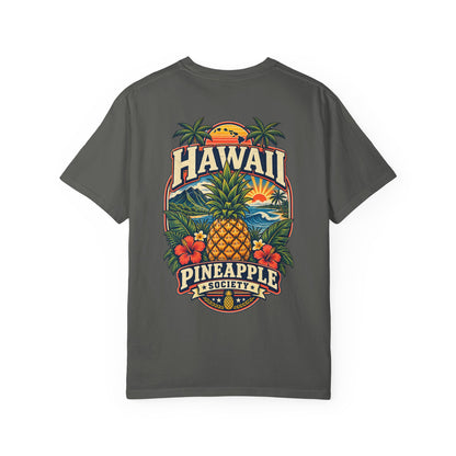 Hawaii Pineapple Society Unisex Comfort Color 1717 Streetwear Graphic Tee