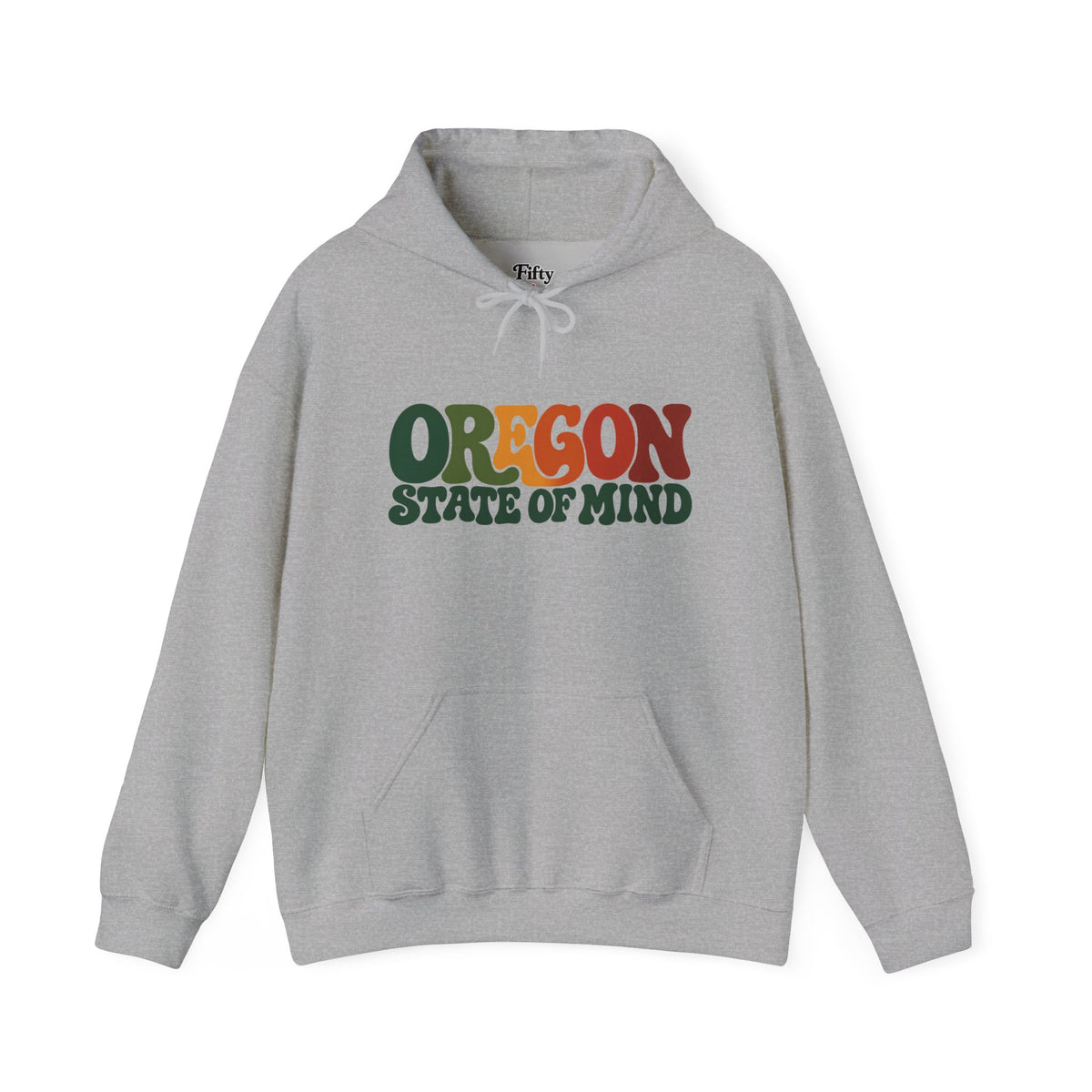 Oregon State of Mind Unisex Hoodie State Name Graphic
