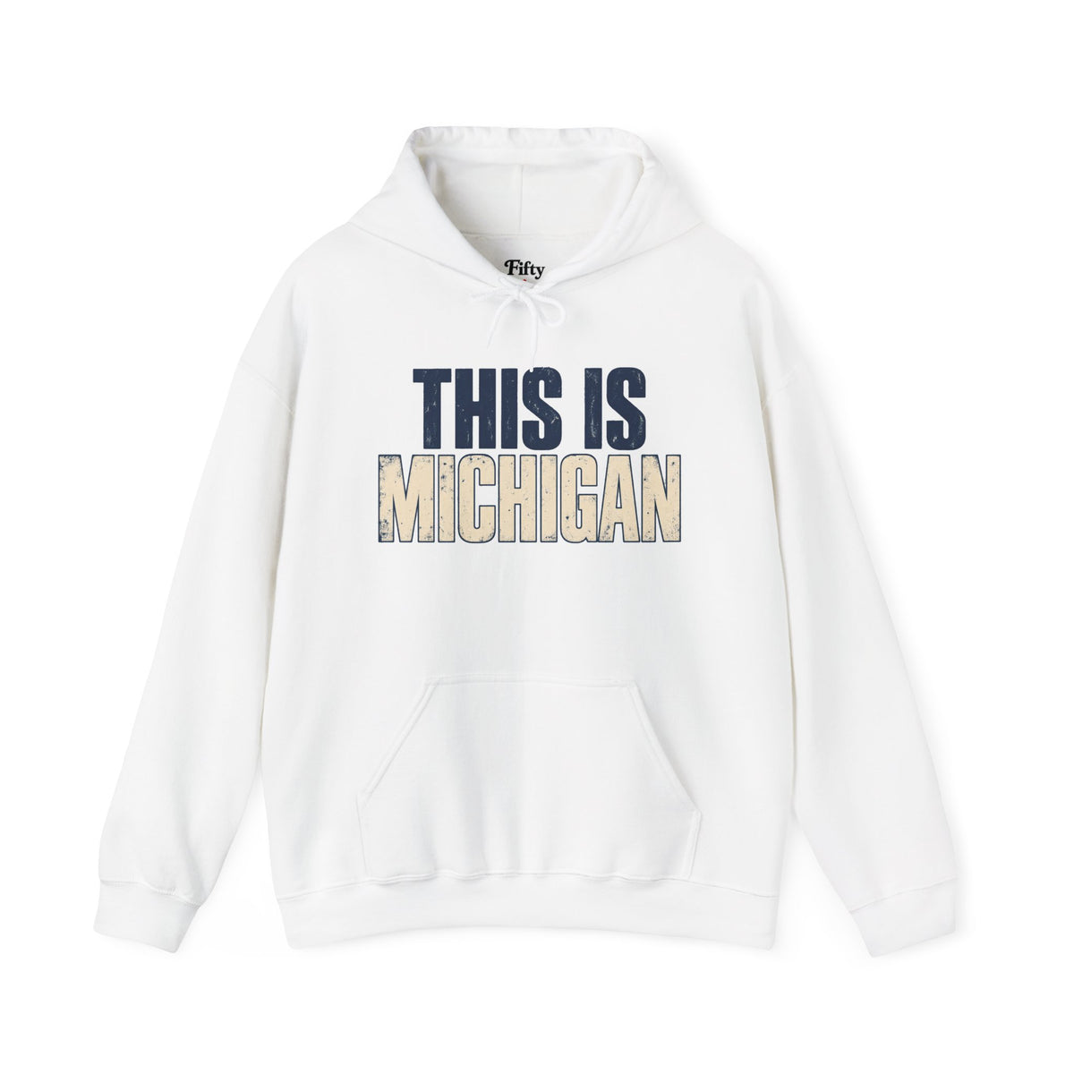 This is Michigan Unisex Hoodie State Name Graphic