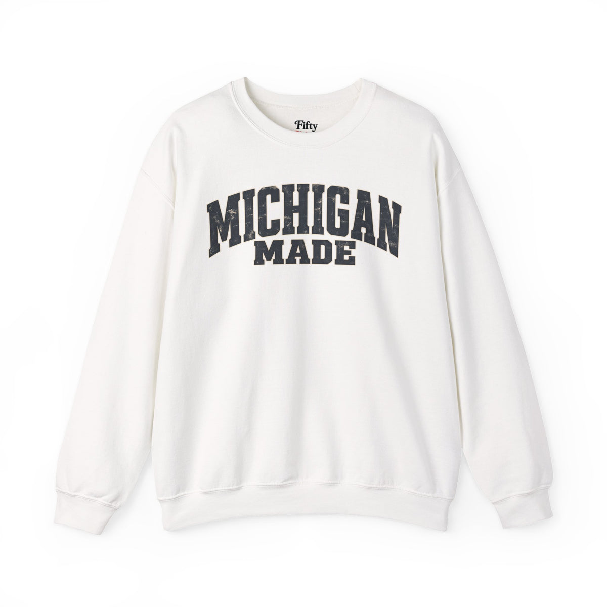 Michigan Made Unisex Crewneck Sweatshirt State Name Graphic