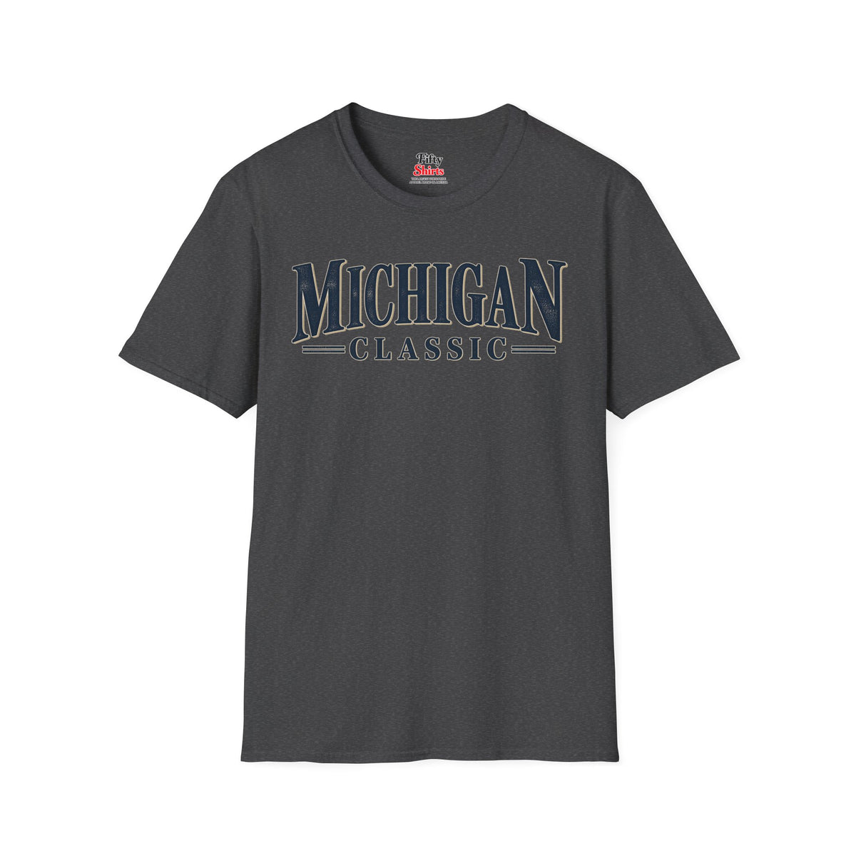 Michigan Classic Unisex Softstyle T Shirt State Name Graphic Tee