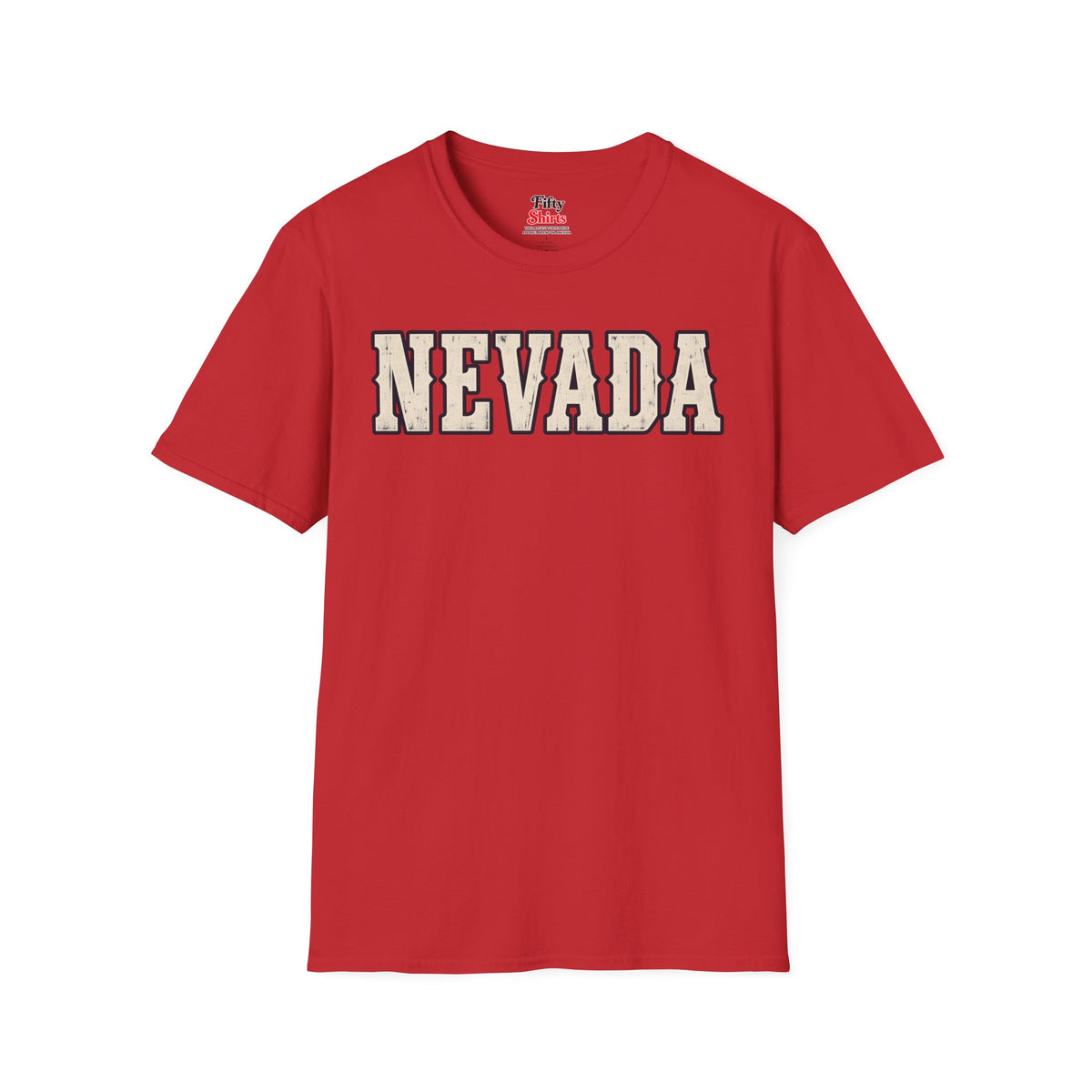 Nevada Unisex Softstyle T Shirt State Name Graphic Tee