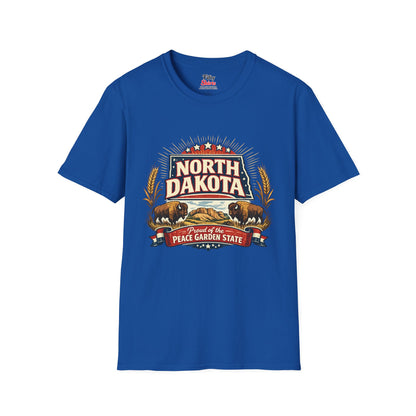 North Dakota State Pride Unisex Softstyle T Shirt State Pride Graphic Tee Collections FS03