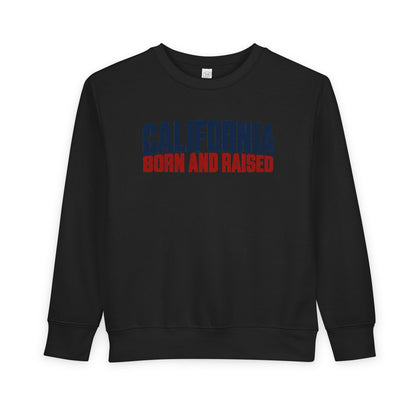 California Born and Raised Workwear Unisex Toddler Sweatshirt