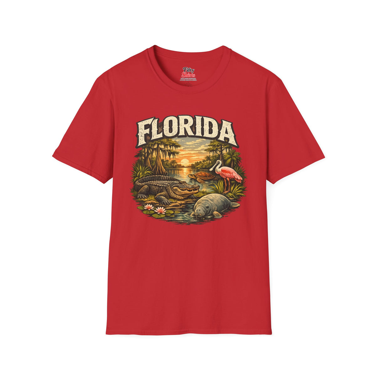 Florida Wildlife Unisex Softstyle T Shirt State Pride Graphic Tee Collections FS03