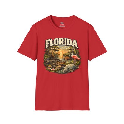 Florida Wildlife Unisex Softstyle T Shirt State Pride Graphic Tee Collections FS03