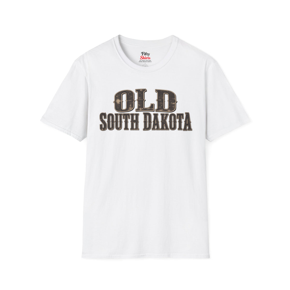 Old South Dakota Unisex Softstyle T Shirt State Name Graphic Tee