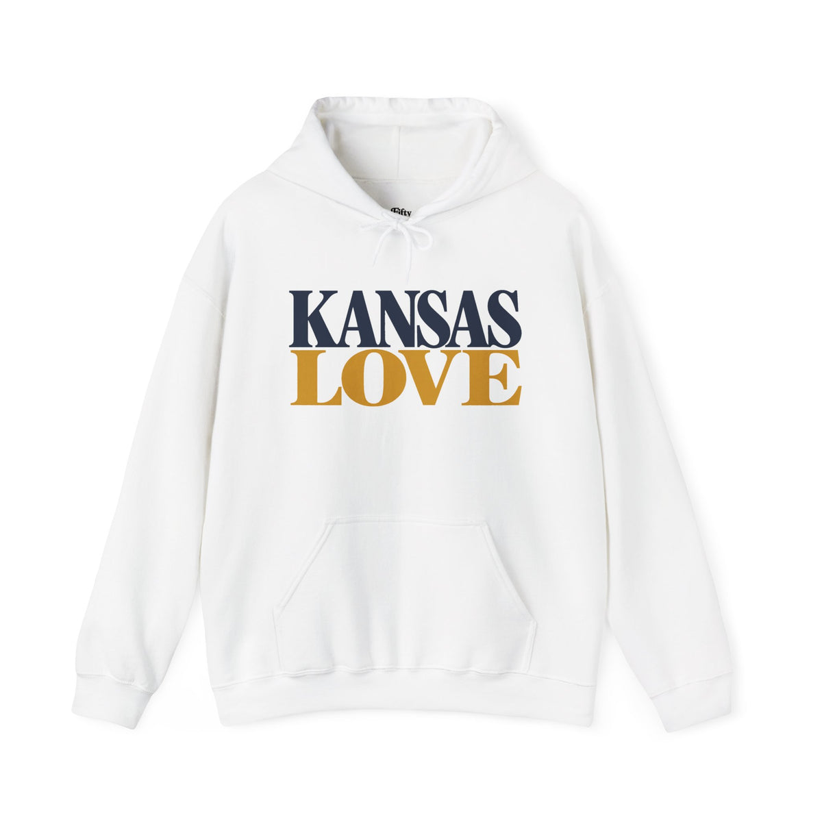 Kansas Love Unisex Hoodie State Name Graphic