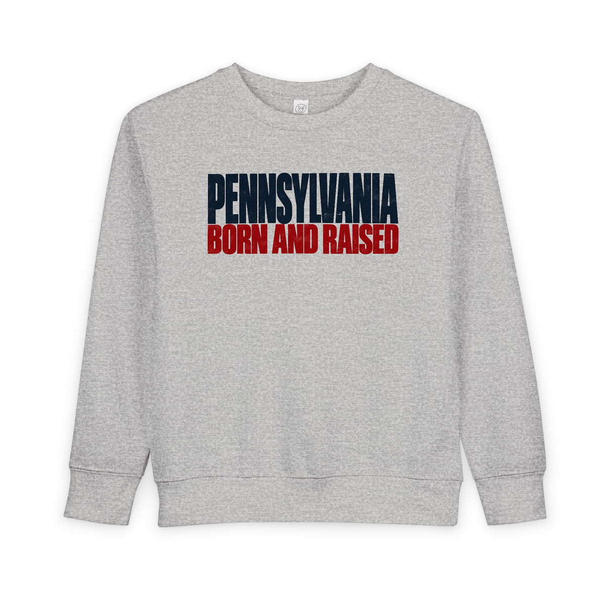 Pennsylvania Born and Raised Northeast Streetwear Unisex Toddler Sweatshirt
